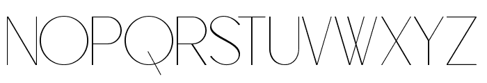 Raxogen Thin Font UPPERCASE