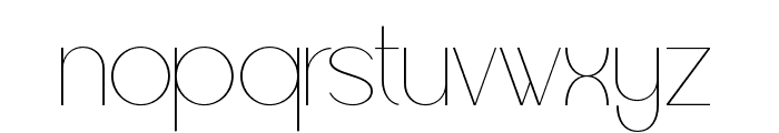 Raxogen Thin Font LOWERCASE