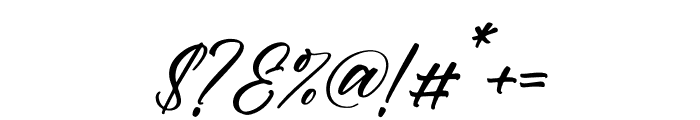 Rayetta Wegatta Italic Font OTHER CHARS