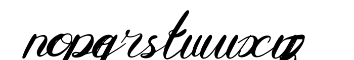 Rayline Swift Italic Font LOWERCASE