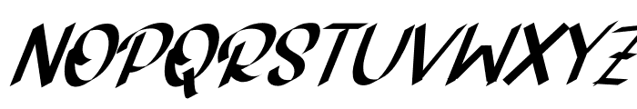 Razory Italic Regular Font UPPERCASE