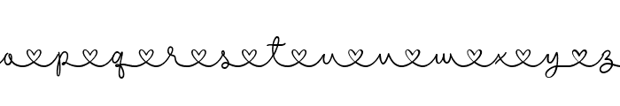 Real Love Heart Font LOWERCASE
