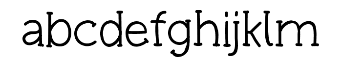 Real Pen Regular Font LOWERCASE