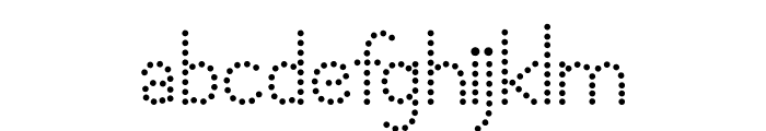 Real School Dots Font LOWERCASE