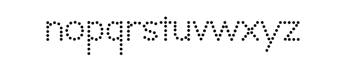 Real School Dots Font LOWERCASE