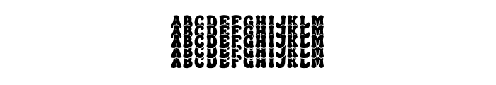 Real Stacked1 Font UPPERCASE