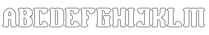 Real Time-Hollow Font UPPERCASE