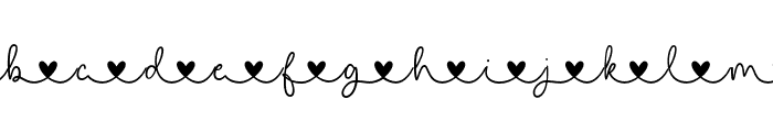 RealLove-Heart Font UPPERCASE