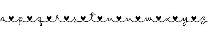RealLove-Heart Font UPPERCASE