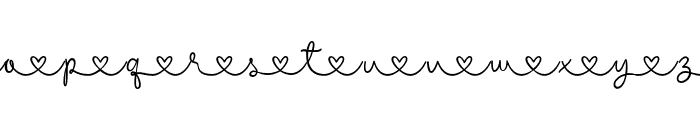 RealLove-Heart Font LOWERCASE