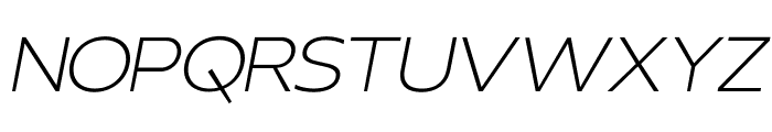 Realist Clostan Thin Italic Font UPPERCASE