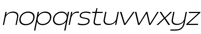 Realist Clostan Thin Italic Font LOWERCASE