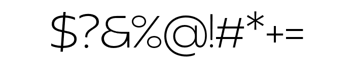 RealistClostan-Thin Font OTHER CHARS