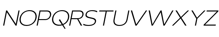 RealistClostan-ThinItalic Font UPPERCASE