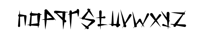 Rebel Sharp Font LOWERCASE