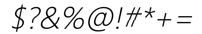 Rebo Italic Font OTHER CHARS