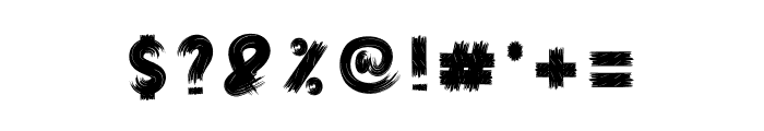 Reborn Halloween Font OTHER CHARS