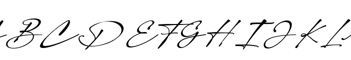 RebornSignature-Regular Font UPPERCASE