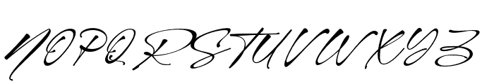RebornSignature-Regular Font UPPERCASE