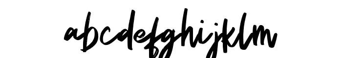 RecintasBrush-Regular Font LOWERCASE