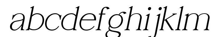 Recton Bold Oblique Font LOWERCASE