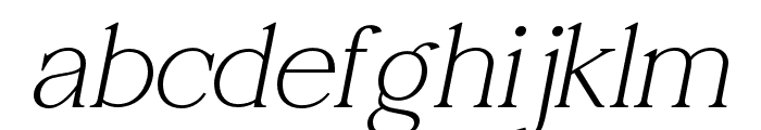 Recton-BoldOblique Font LOWERCASE