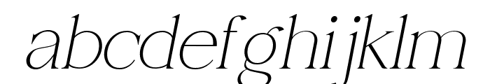 Recton  Oblique Font LOWERCASE