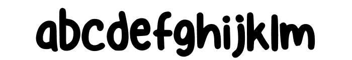 Red Angus Font LOWERCASE