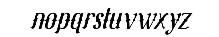 Red Ribbory Regular Italic Font LOWERCASE