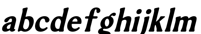 Redgat Italic Font LOWERCASE