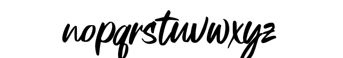 RedtersBrush-Regular Font LOWERCASE