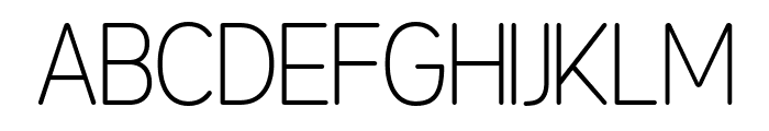 Reductionist Rounded Thin Font UPPERCASE