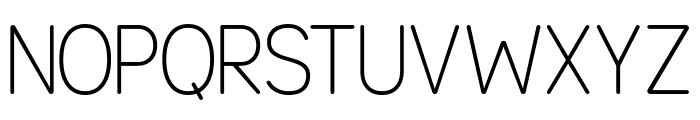 Reductionist Rounded Thin Font UPPERCASE