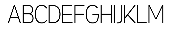 Reductionist Thin Font LOWERCASE