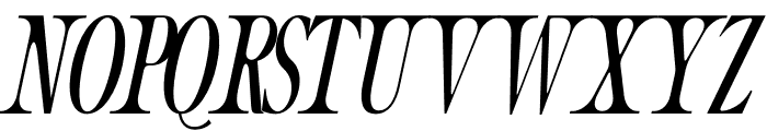 Refined Italic Font UPPERCASE