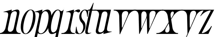 Refined Italic Font LOWERCASE