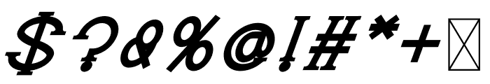 Refji Bold Italic Font OTHER CHARS