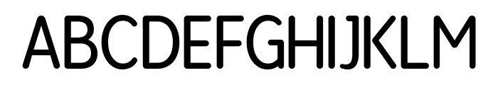 Reflective Rounded Light Font LOWERCASE