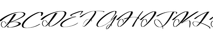 Reflonty Granttura Italic Font UPPERCASE