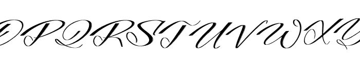 Reflonty Granttura Italic Font UPPERCASE