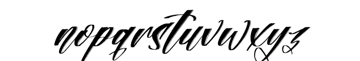 Reflonty Granttura Italic Font LOWERCASE
