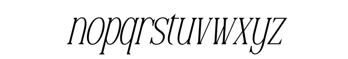 Reftoliya Italic Font LOWERCASE