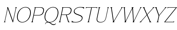 Rega Pira Thin Italic Font UPPERCASE