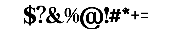 Regal Legacy Extra Bold Font OTHER CHARS