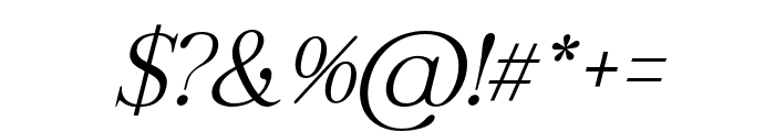 Regal Legacy Extra Light Italic Font OTHER CHARS