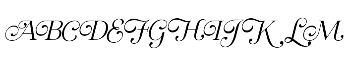 Regal Legacy Extra Light Italic Font UPPERCASE