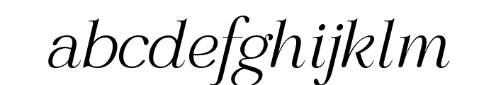 Regal Legacy Extra Light Italic Font LOWERCASE