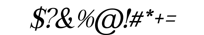 Regal Legacy Italic Font OTHER CHARS