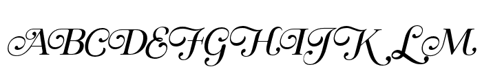 Regal Legacy Italic Font UPPERCASE