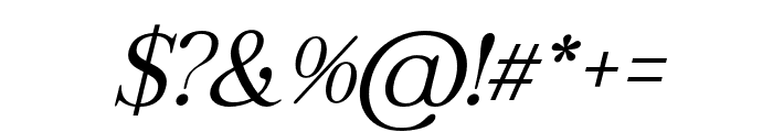 Regal Legacy Light Italic Font OTHER CHARS